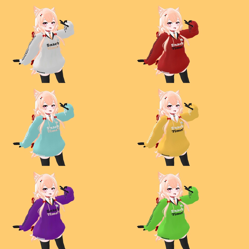 Extra Addon Outfit - Vylora's Oversize Hoodie's color variants!!!