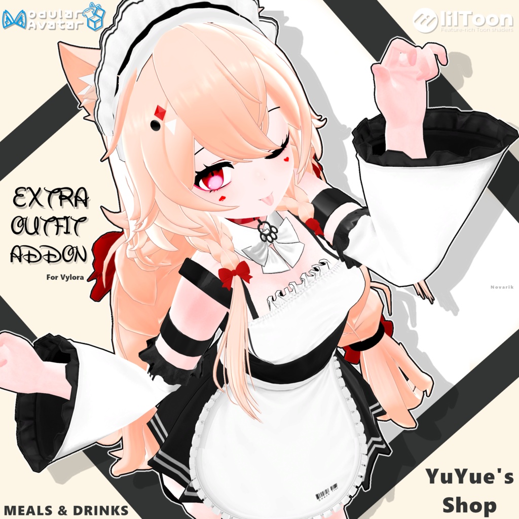 !!! GIVE AWAY !!! YuYue's Extra Outfit Addon - Vylora's Maid Outfit