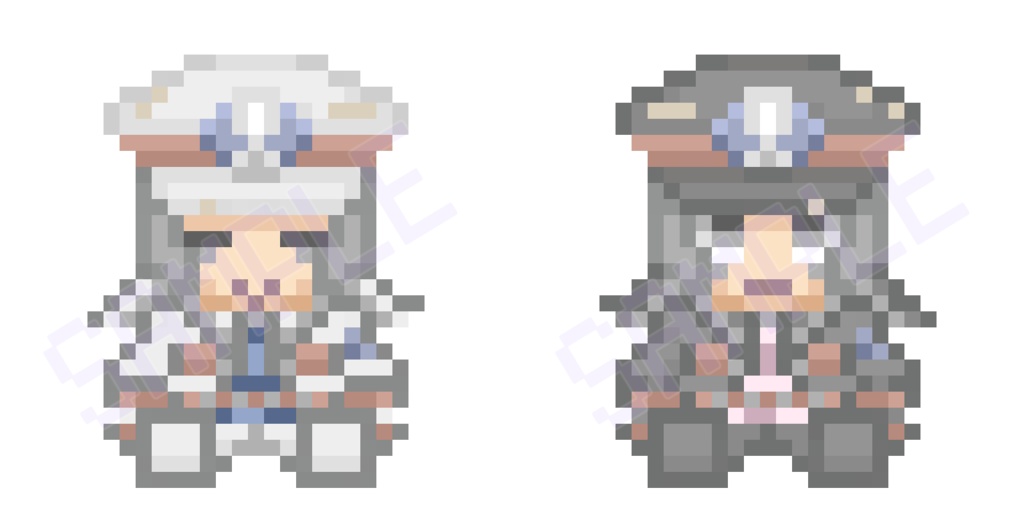 【Hマス】おすわりドット両面アクリルキーホルダー