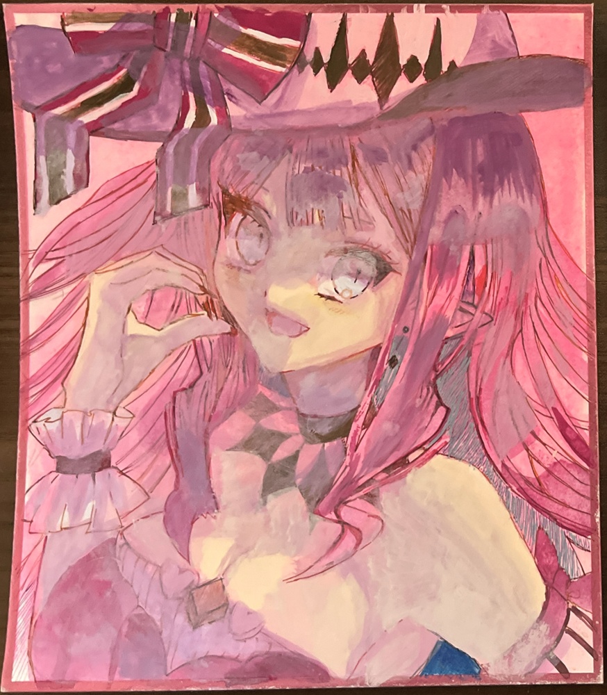 【アナログ色紙】FGO/バレンタイン礼装バーヴァン・シー