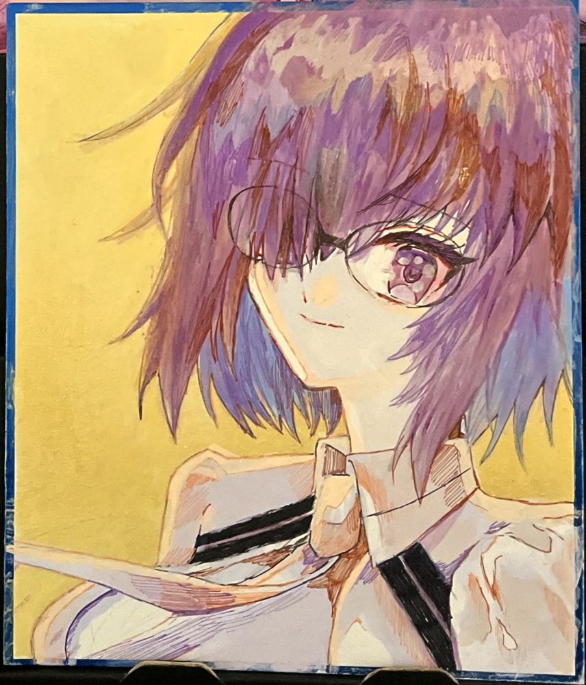 【アナログ色紙】FGO/制服マシュ