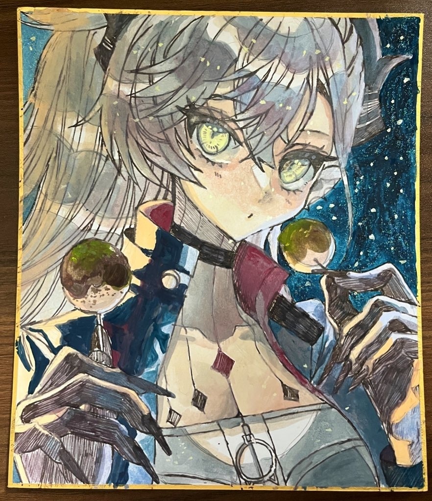 【アナログ色紙】FGO/FGO新聞リリス