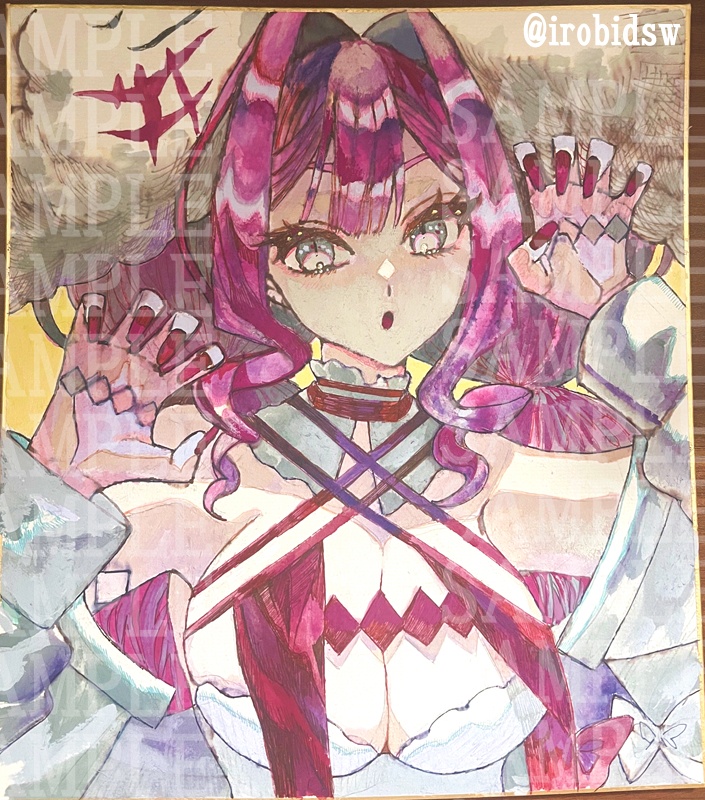 【アナログ色紙】FGO/水着バーヴァン・シー