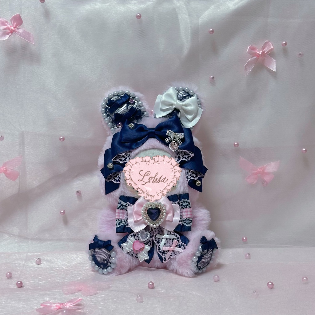 ぬい服 10~12cm おすわり ピンク ネイビー うさぎ