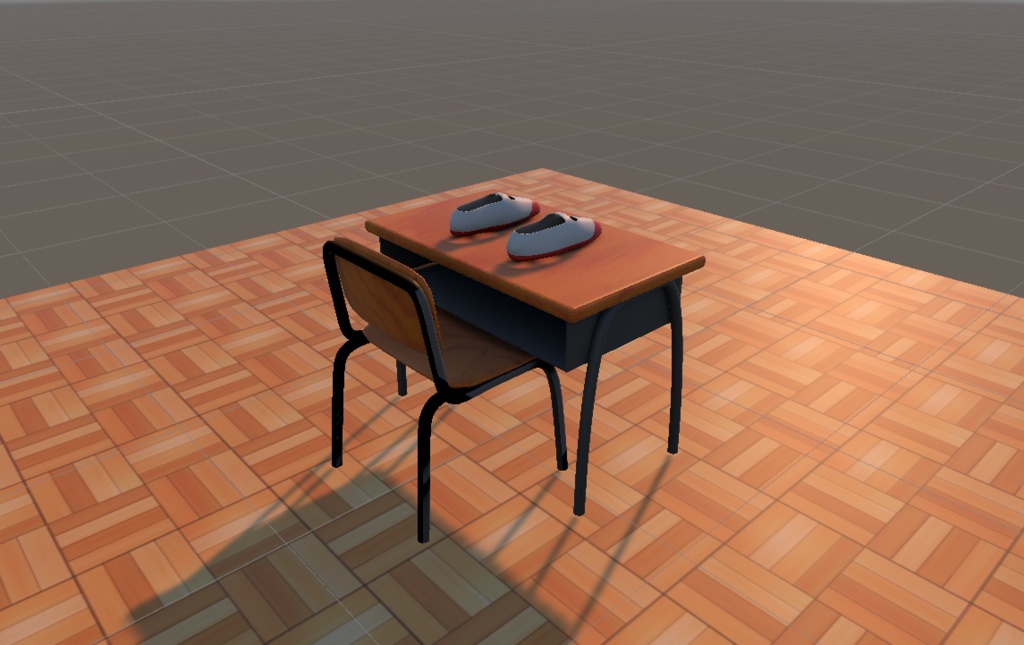 学校の机と椅子