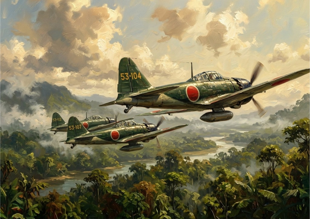 ラバウルの密林 岩本氏 : 零戦52型 A6M5 PNG 