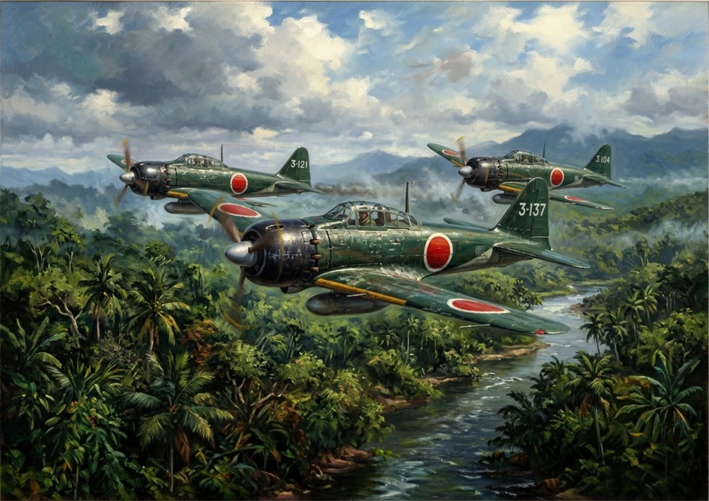 南方戦線の三空 :  零戦52型 A6M5 PNG 