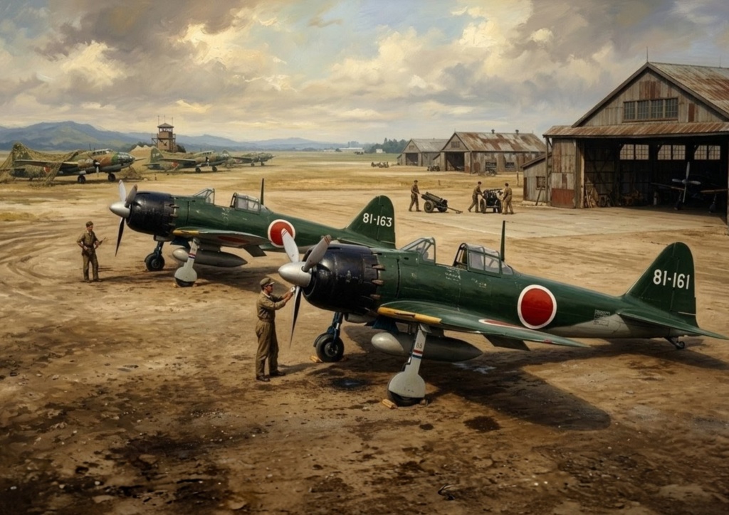 ボルネオの前線 381空 :  零戦52型 A6M5