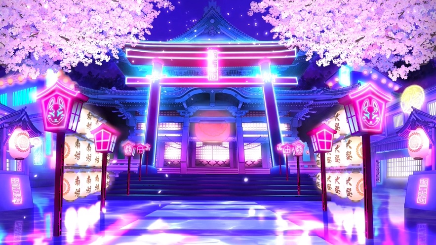 【動く背景】サイバー神社