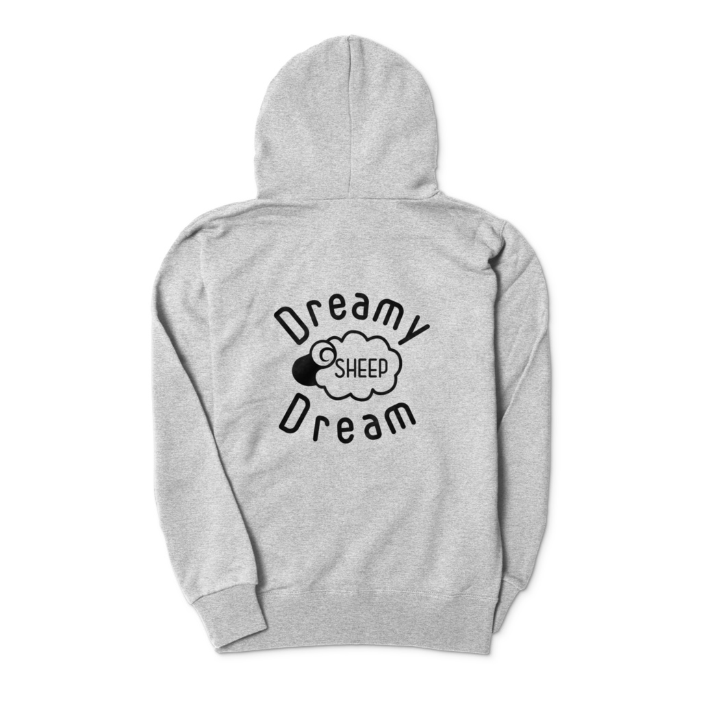 ゆむの夢占い 羊さんパーカー(灰)