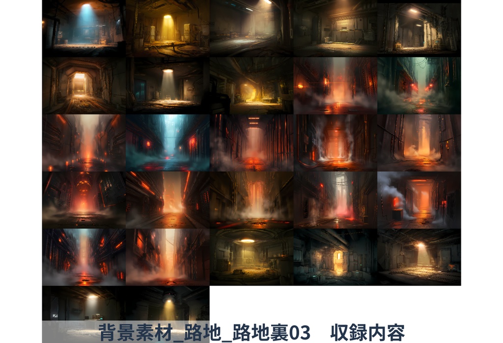 無料お試しあり【全209枚】背景素材【路地・路地裏】