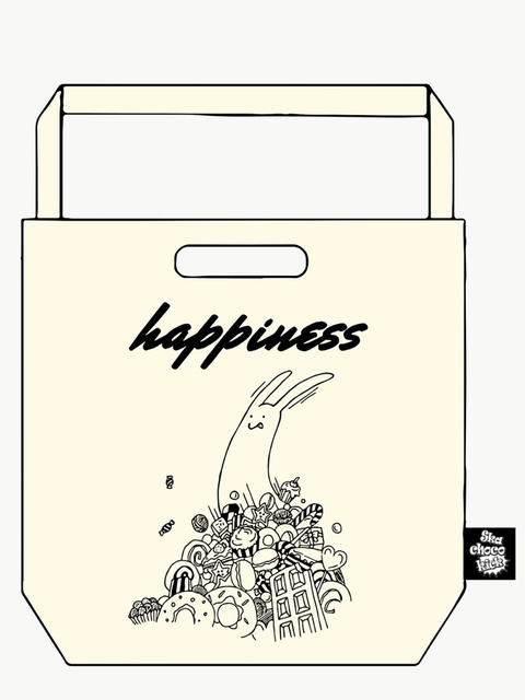 happinessトートバッグ