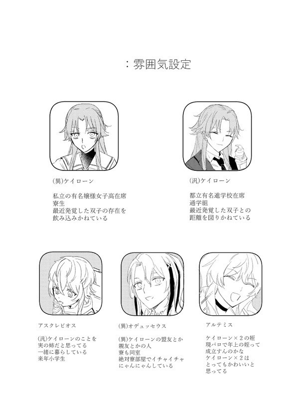 春と鏡(ケイローン女体化現パロ本)