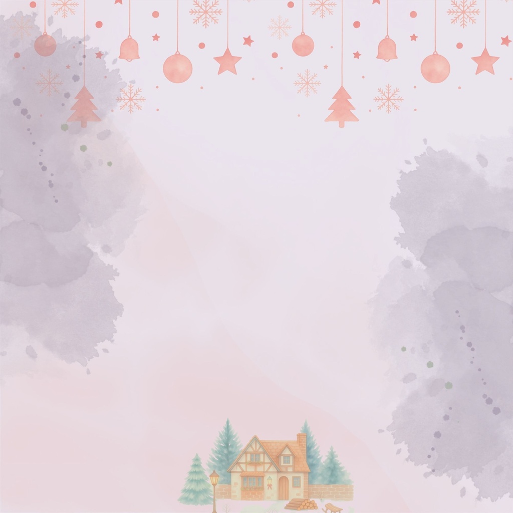 レトロで優しいクリスマス 背景素材5枚 Retro Christmas Paper Collection Vol.2