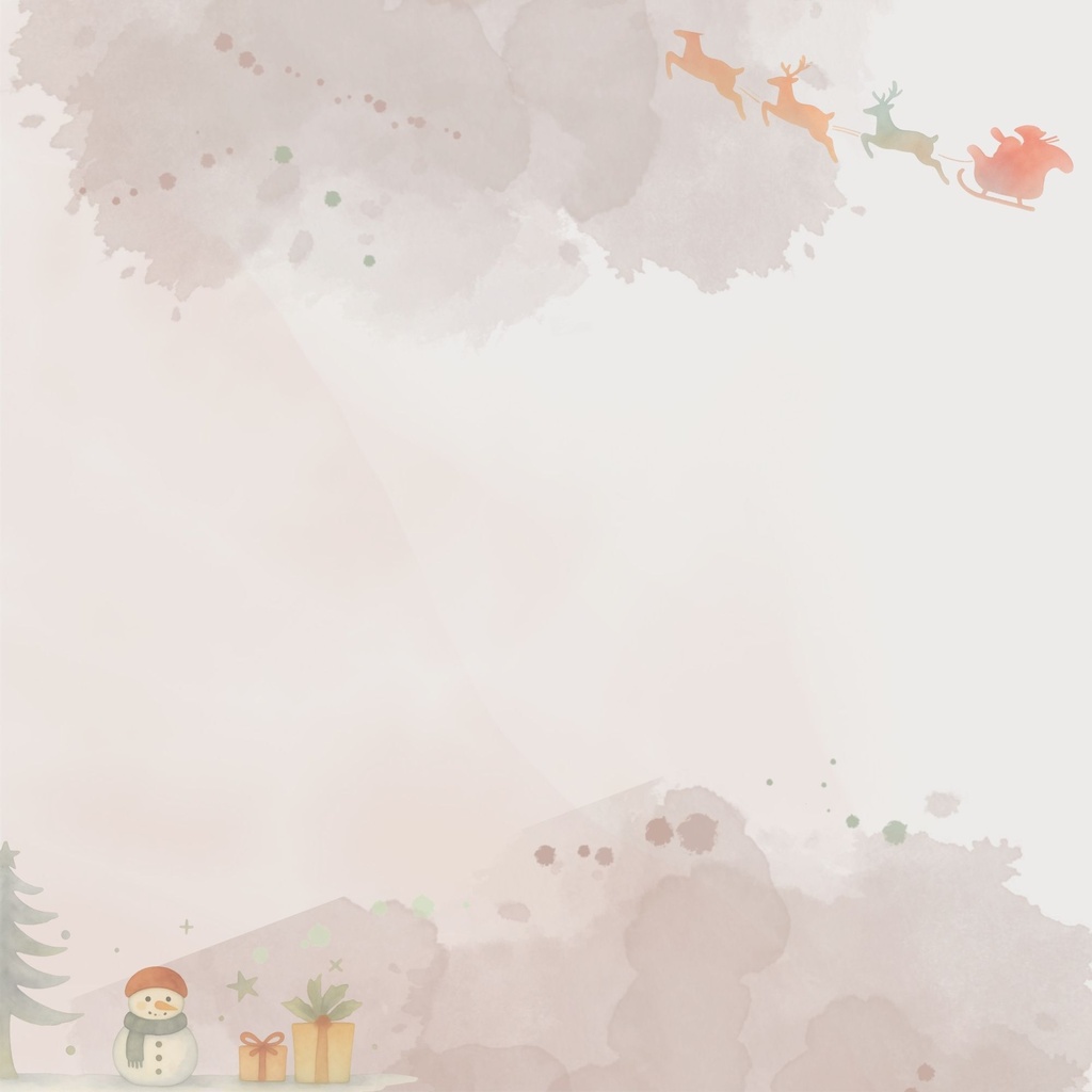 レトロで優しいクリスマス 背景素材5枚 Retro Christmas Paper Collection Vol.2