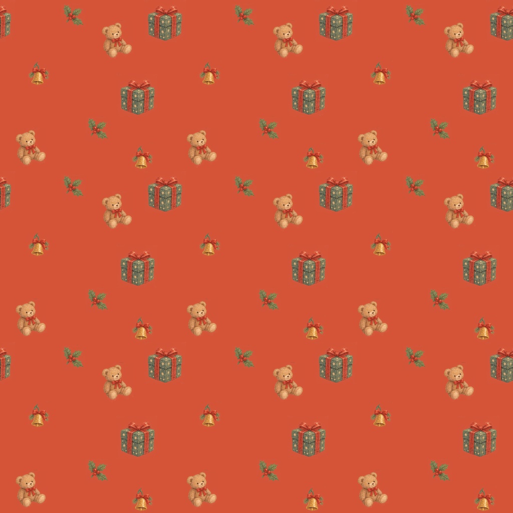 レトロで優しいクリスマス デジタルペーパー10枚 Retro Christmas Paper Collection Vol.1
