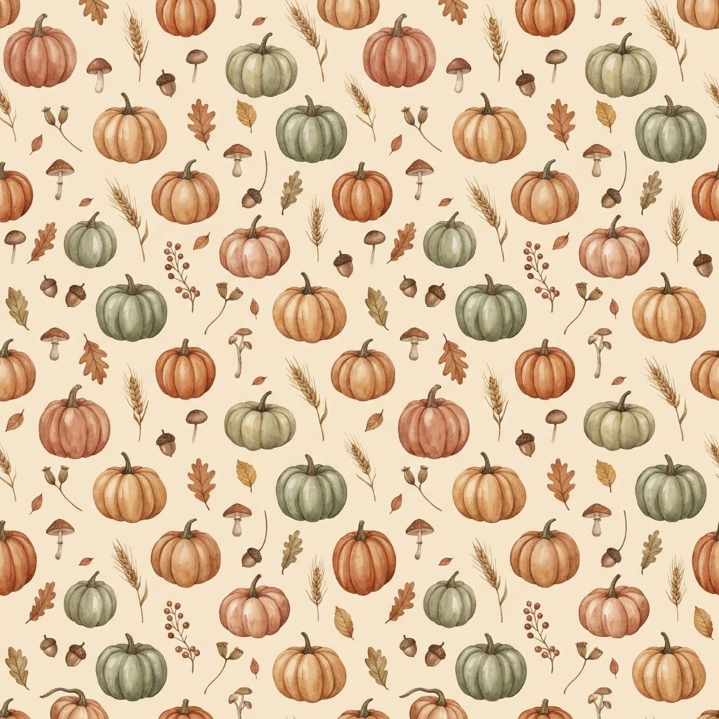少し不思議なハロウィン デジタルペーパー5枚 Retro Halloween Digital Paper Collection Vol.1