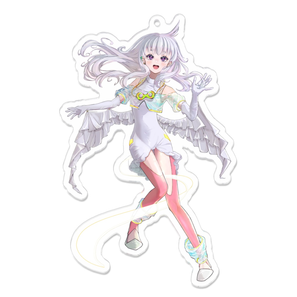 アクリルキーホルダー（白丘めこ①）