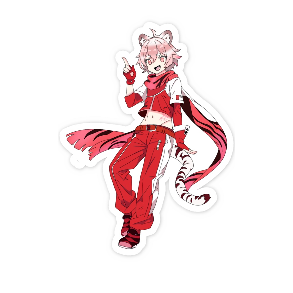 ステッカー「狐想 麗音」