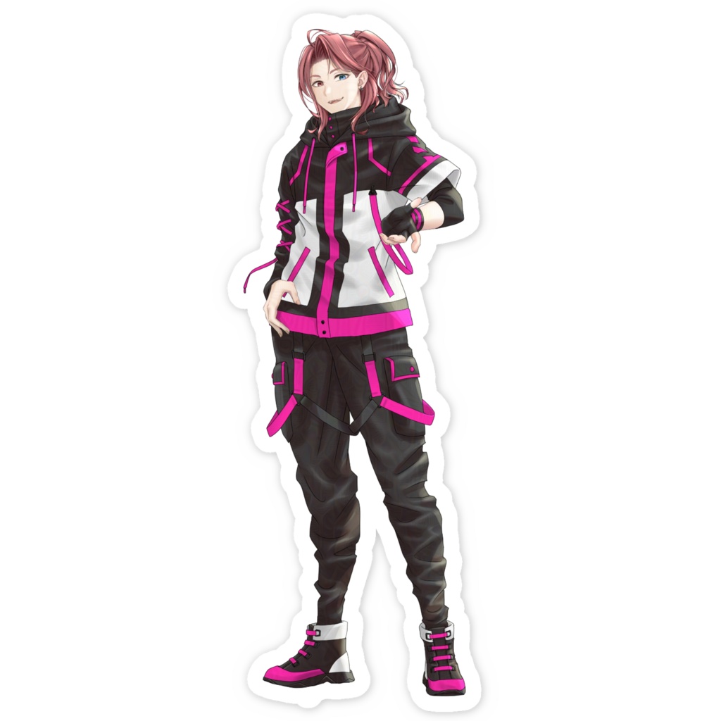 ステッカー「夜桜玲音」