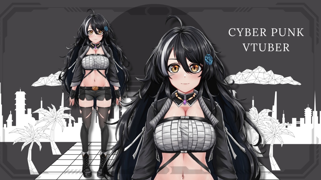 SOLD OUT!!【Live2D model】サイバーパンク 