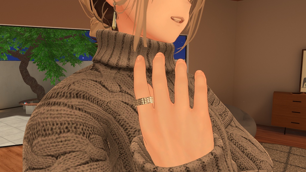 メタリック指輪