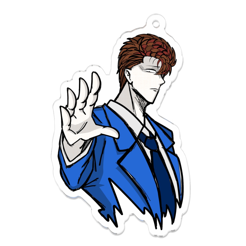 ツッパリアクキー 頭ぽんぽんタレ目 ツッパリ忍者屋敷 Booth