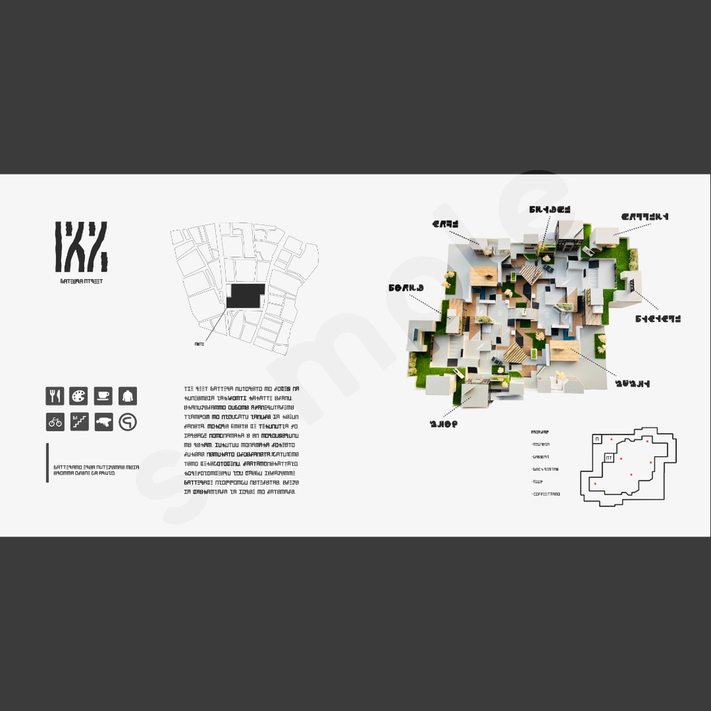 Bateira street Architectural model 『バッテラストリート模型写真集』