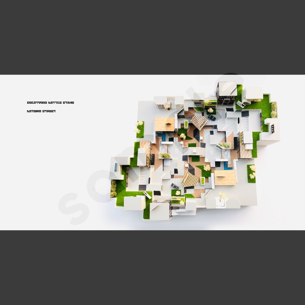 Bateira street Architectural model 『バッテラストリート模型写真集』