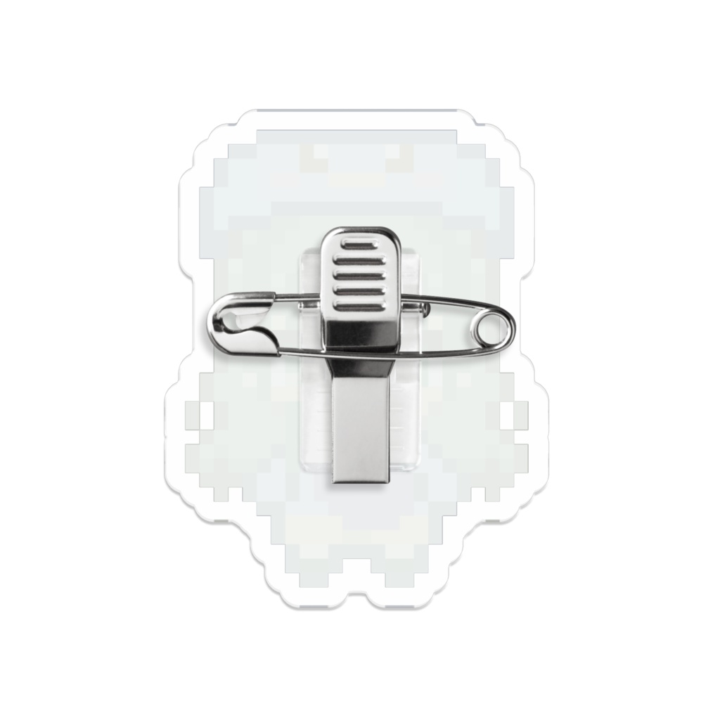 みぺんドット絵アクリルバッチ(茄子)