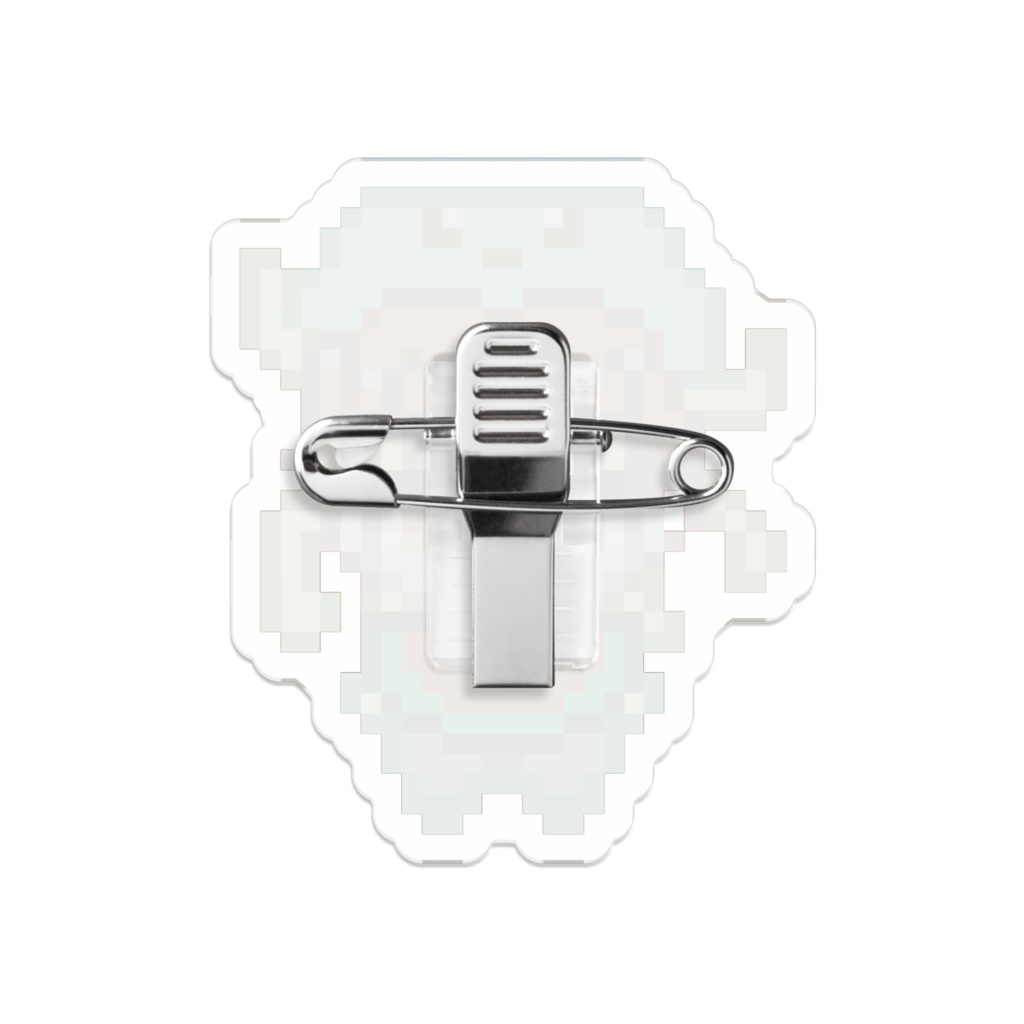 かんらドット絵アクリルバッチ(スイカ)