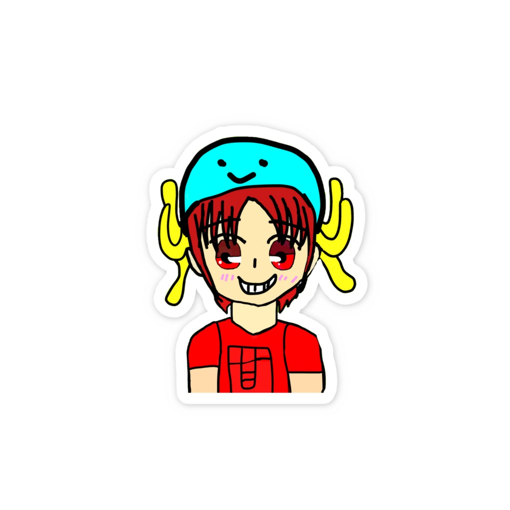 初期かんらスマホステッカー