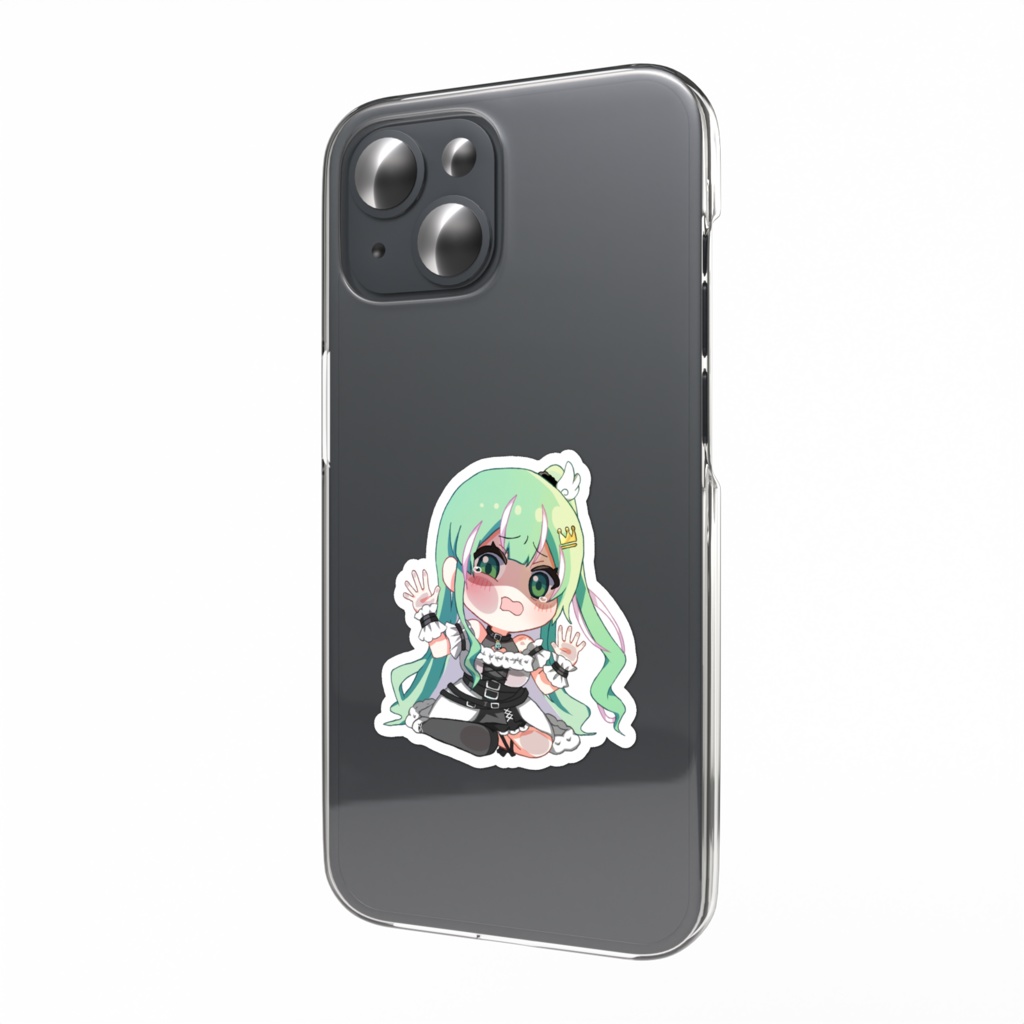【みぺん】ぺったりSDスマホステッカー(怯え)
