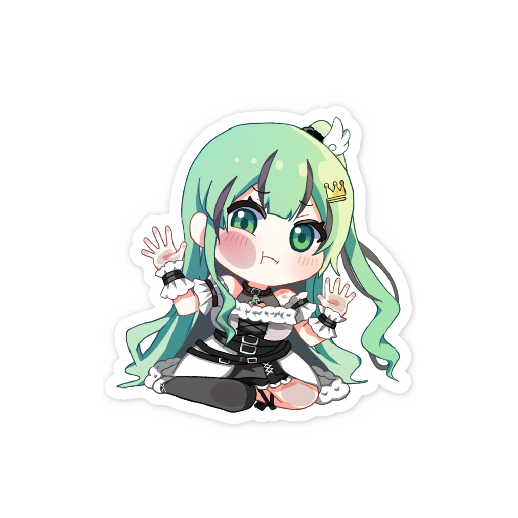 【みぺん】ぺったりSDスマホステッカー(かまちょ)