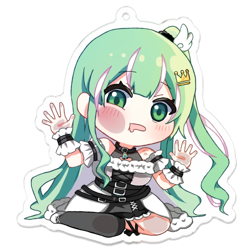 【みぺん】ぺったりSDアクリルキーホルダー(おなかすいた)