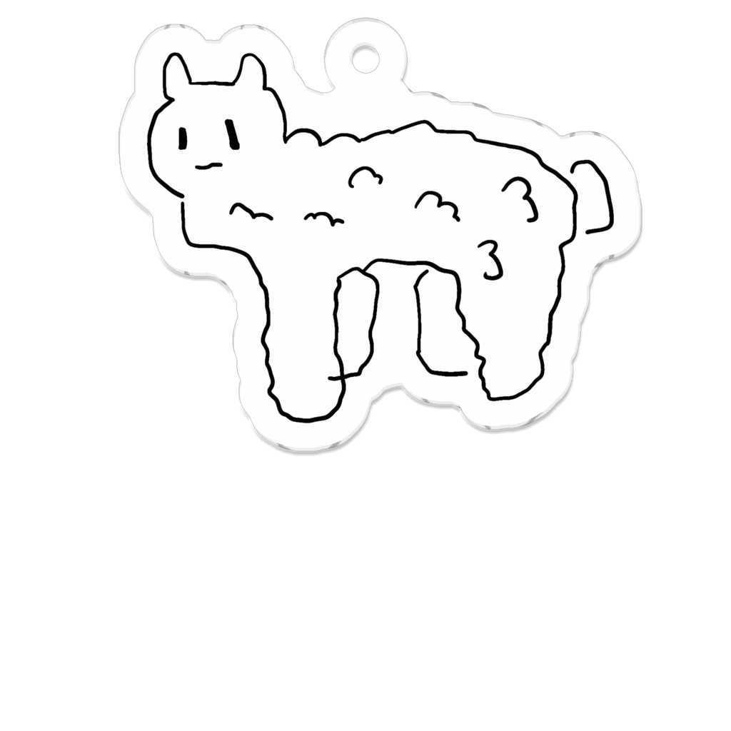 みぺんの描いたアルパカ【アクリルキーホルダー】