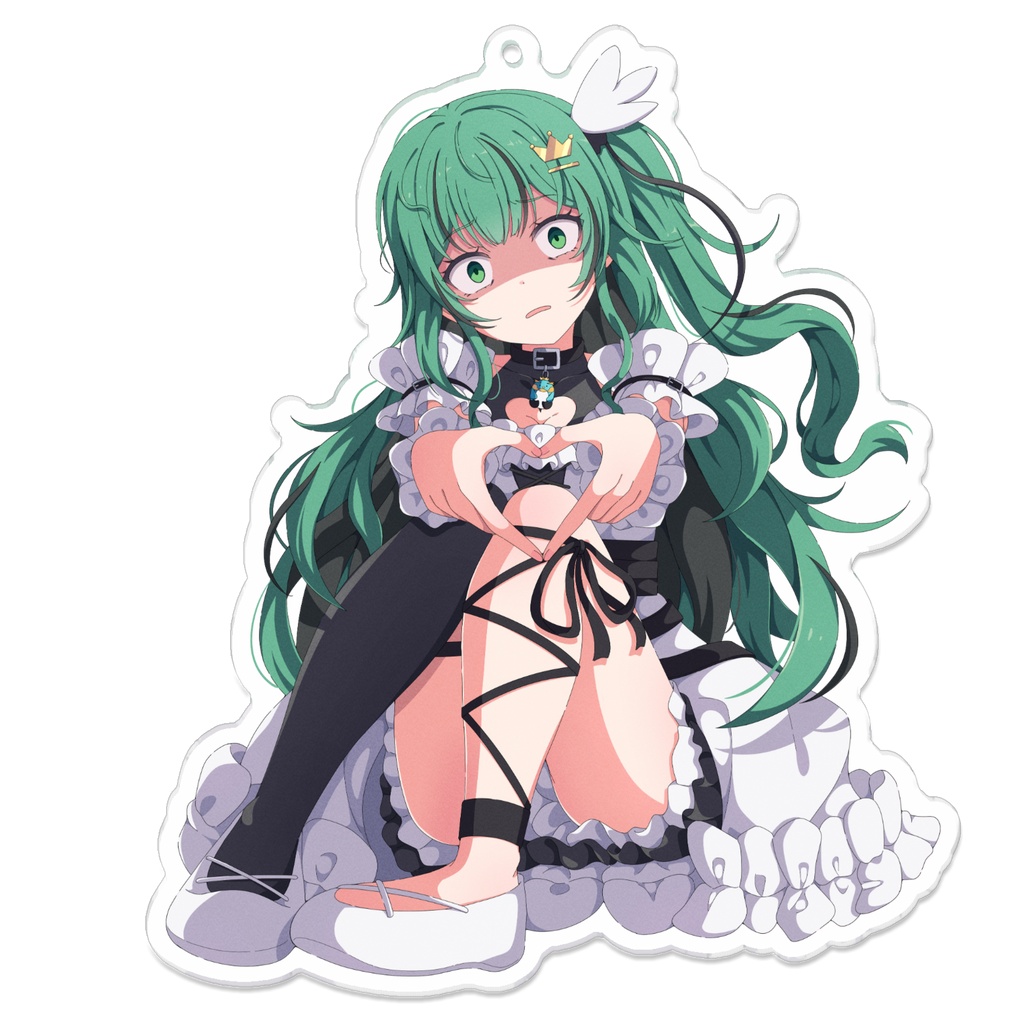 【みぺん】ハート絶望アクリルキーホルダー