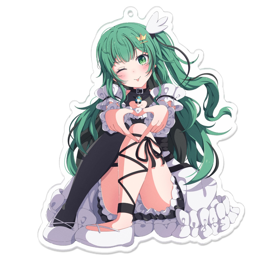 【みぺん】ハートウインクアクリルキーホルダー