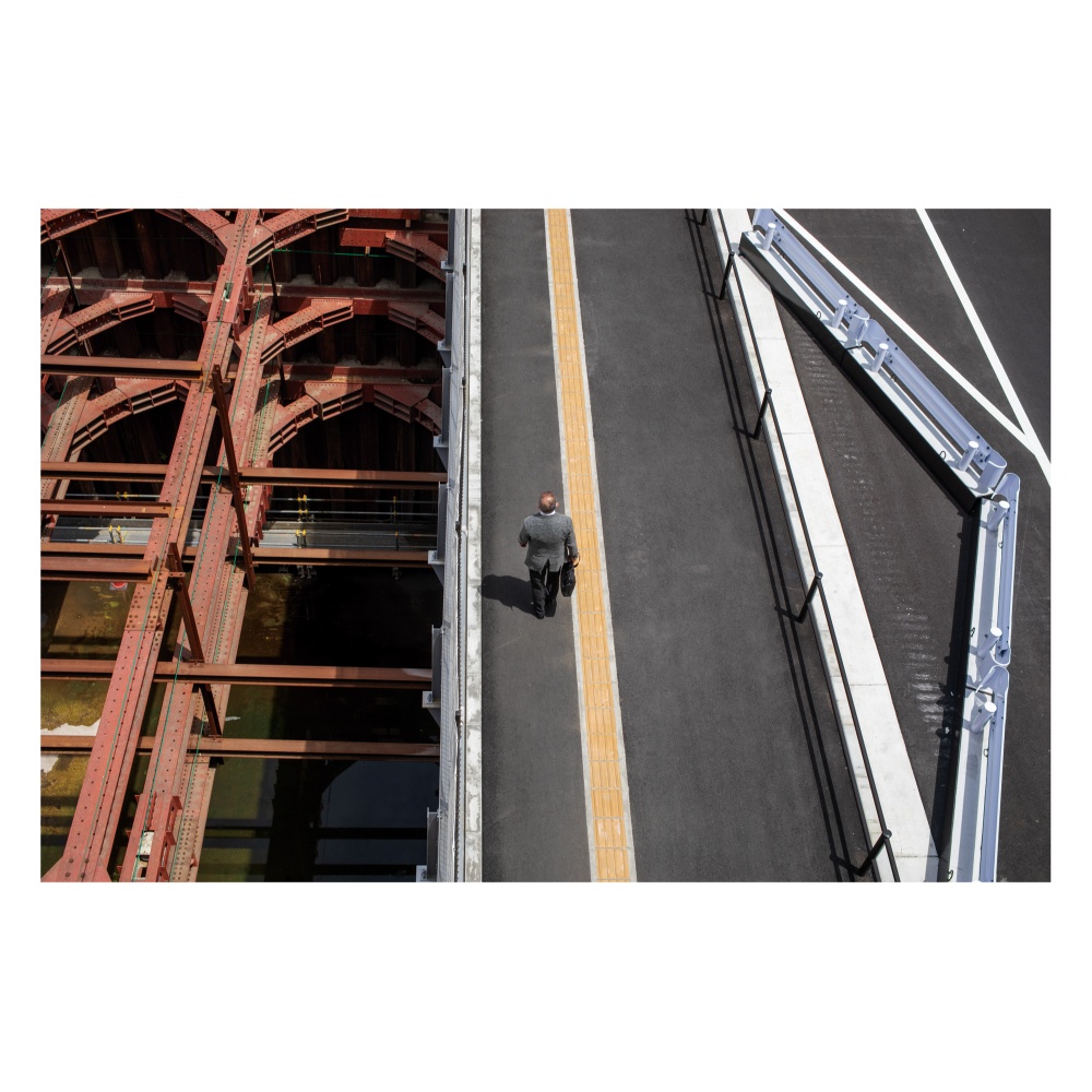 Postcard②Steel and businessmen