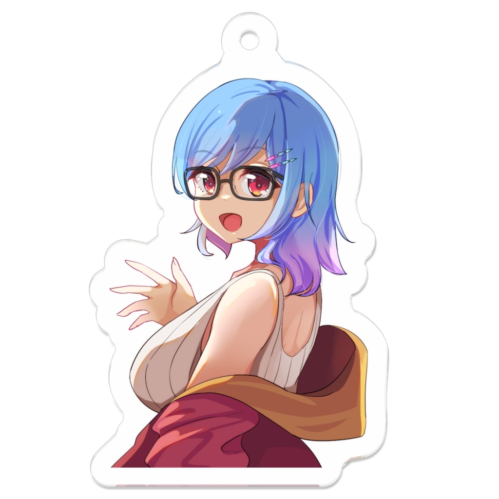 振り向きかにでんすアクキー