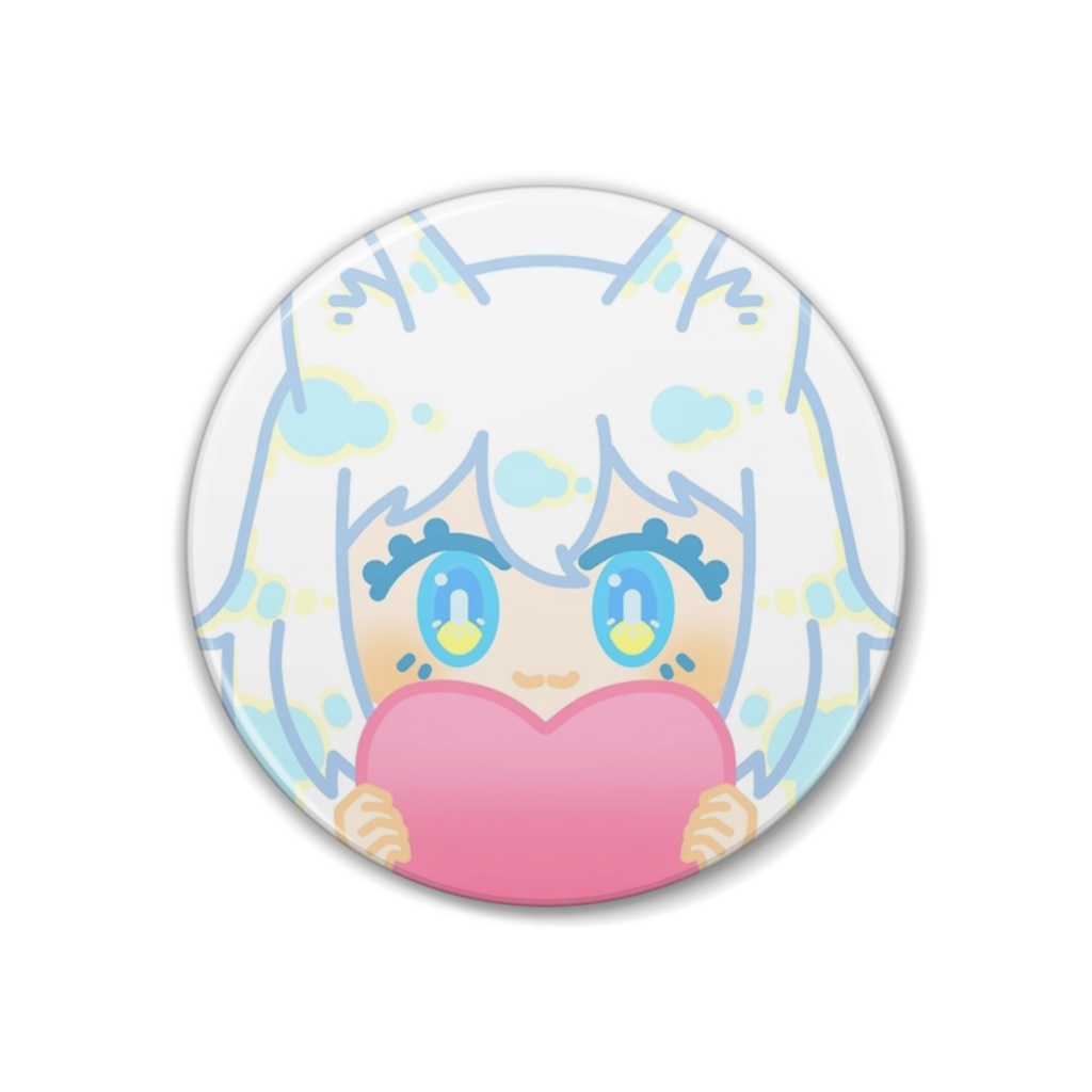 【朱社いなり】デフォルメイラスト 缶バッジ(Sサイズ)