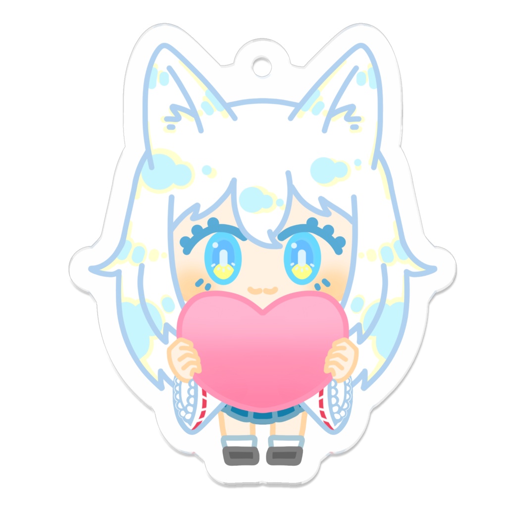 【朱社いなり】デフォルメイラスト キーホルダー(Sサイズ)