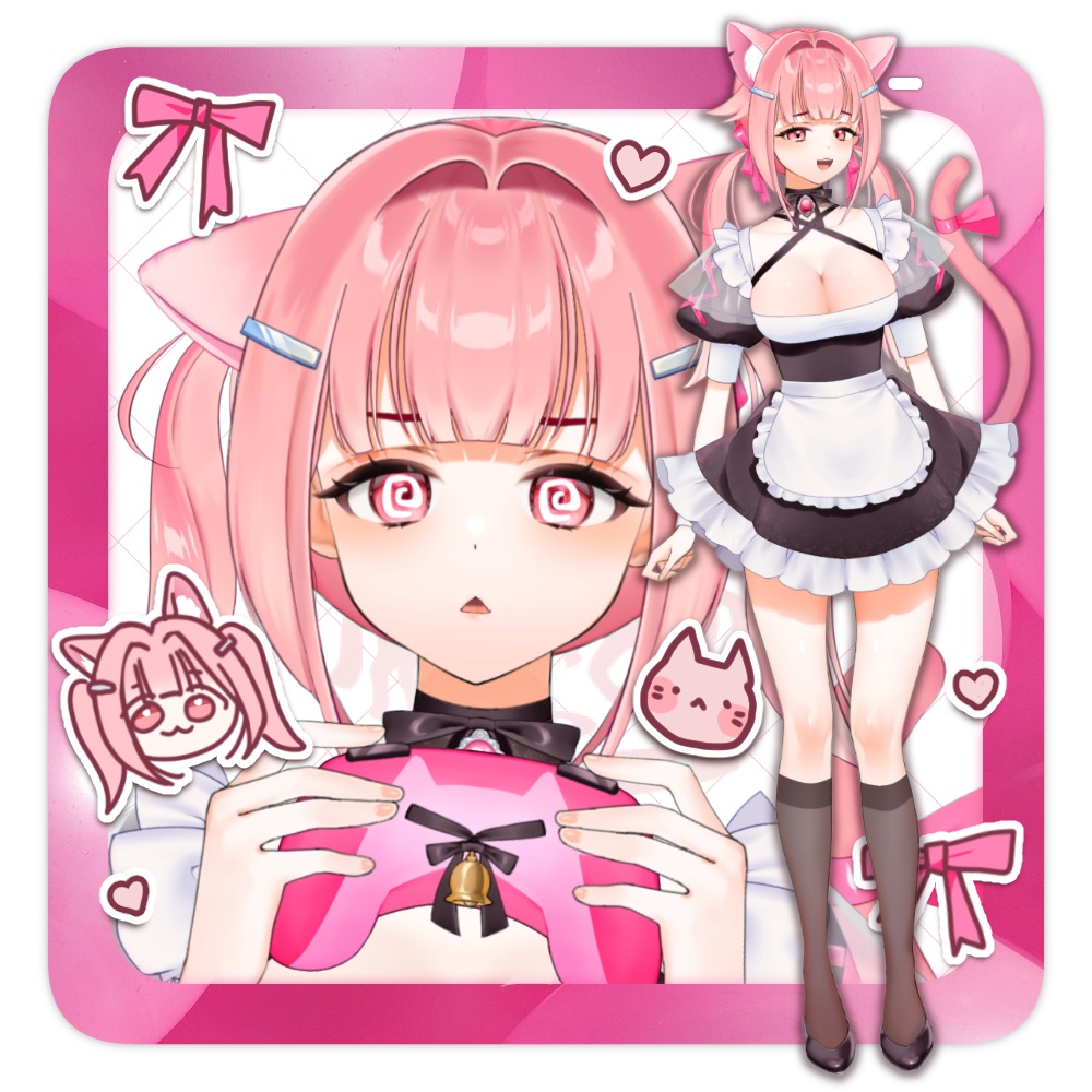【public model】Live2D VTS Model😽Maid cat Loro【VB対応】