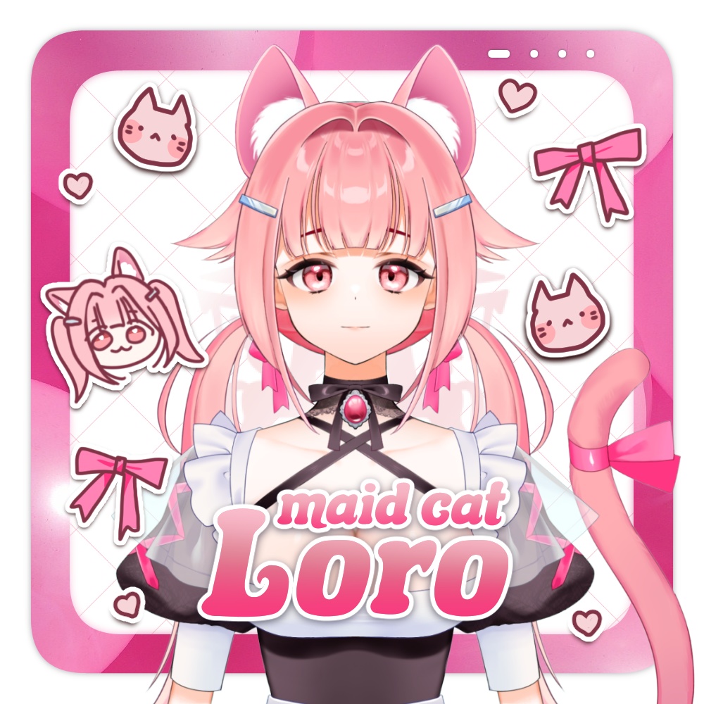 【public model】Live2D VTS Model😽Maid cat Loro【VB対応】