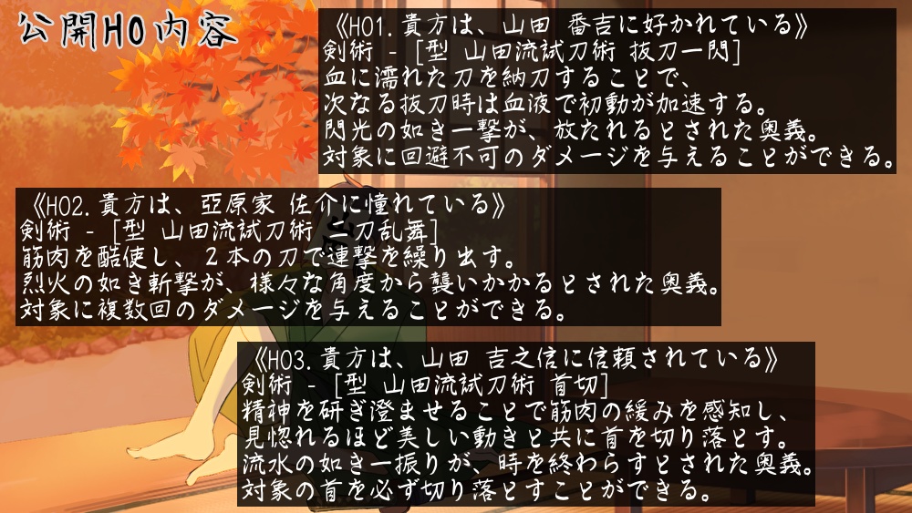 CoCシナリオ「山田の宴は、首切って終わり」
