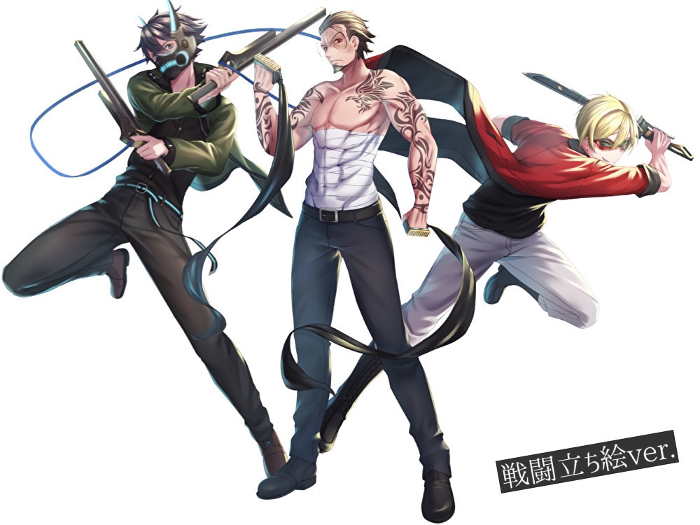 「烏が群れては、無彩色」‐NPCイラスト