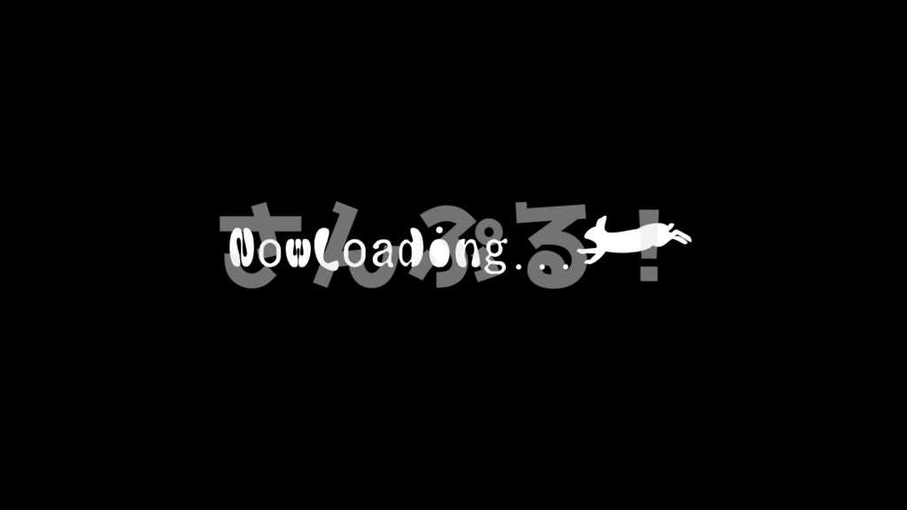 NowLoading【兎】映像素材：Youtuber：Vtuber