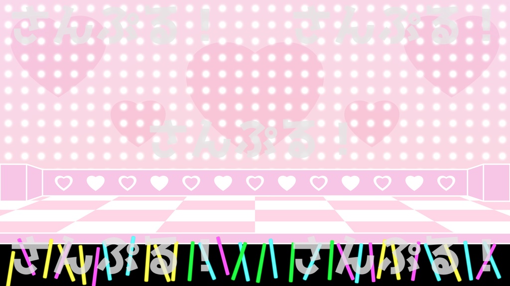 映像背景【アイドルステージ 4色】背景素材:Youtuber:Vtuber