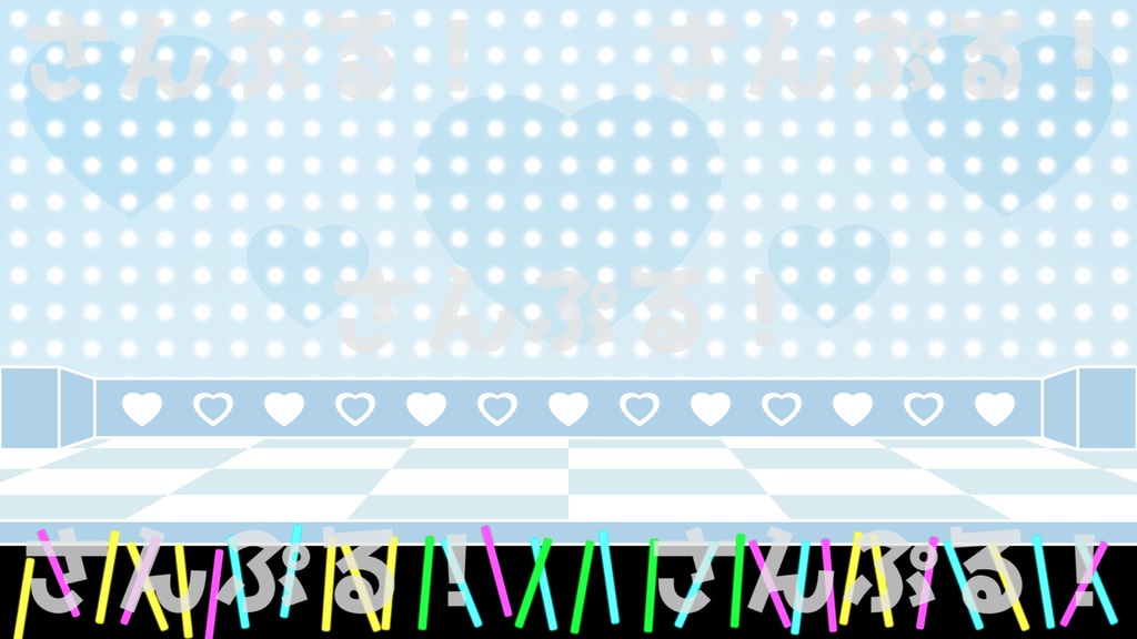 映像背景【アイドルステージ 4色】背景素材:Youtuber:Vtuber