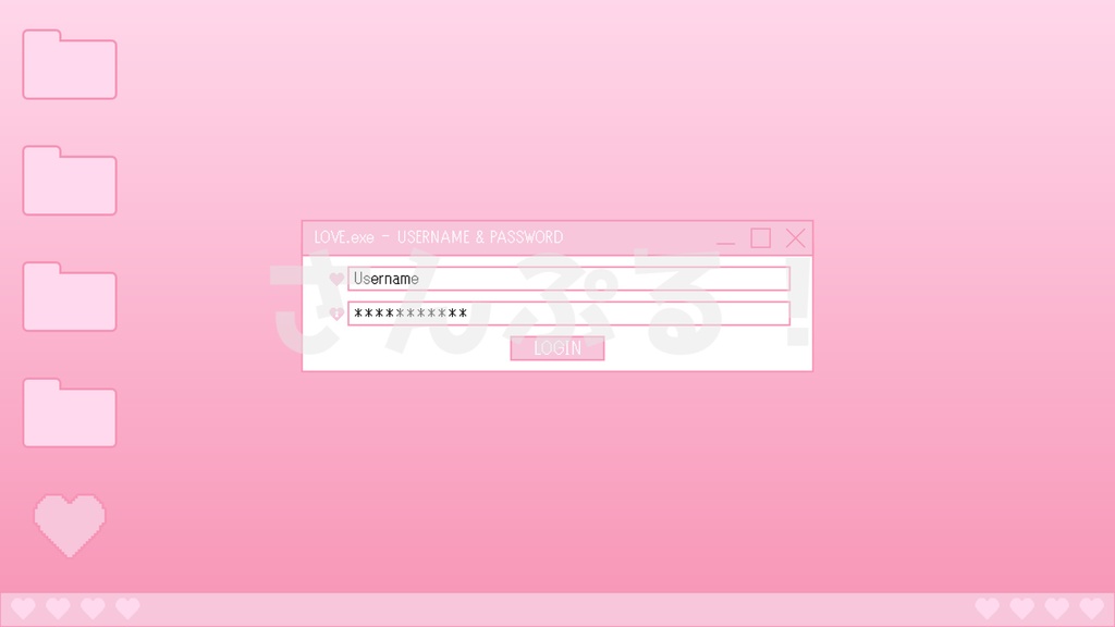 SP画面切替【LOVE.exe 2色】映像素材:トランジション:Youtuber:Vtuber